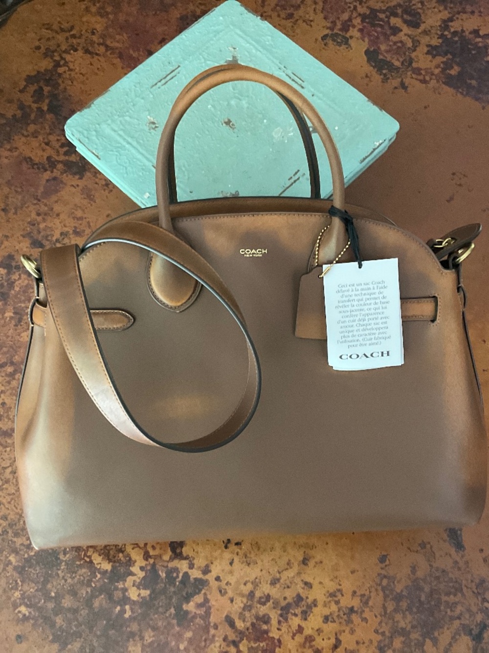 Coach Soft Empire 40 loved leather brown - Picture 8 of 8